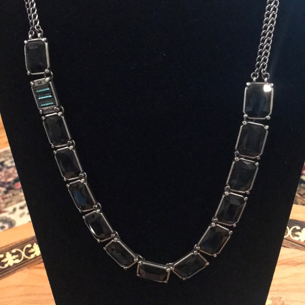 Lia Sophia Blue Crystal necklace
